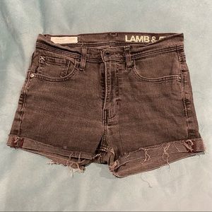 Lamb and Flag Denim Shorts